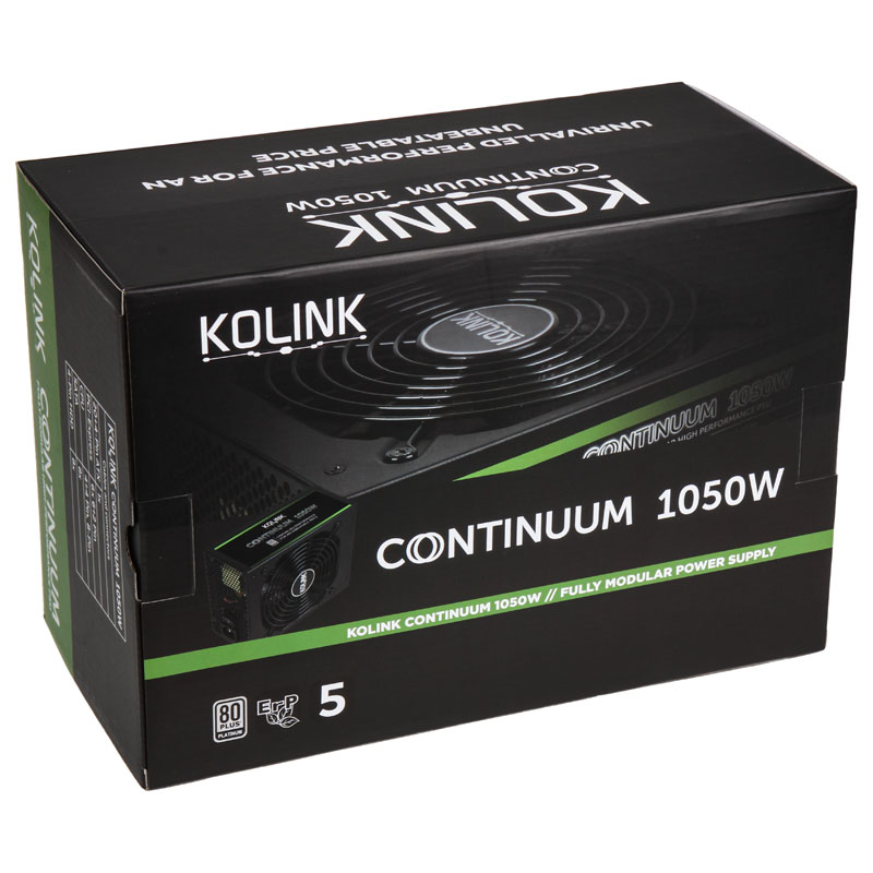 Kolink - Kolink Continuum 1050W 80 Plus Platinum Modular Power Supply