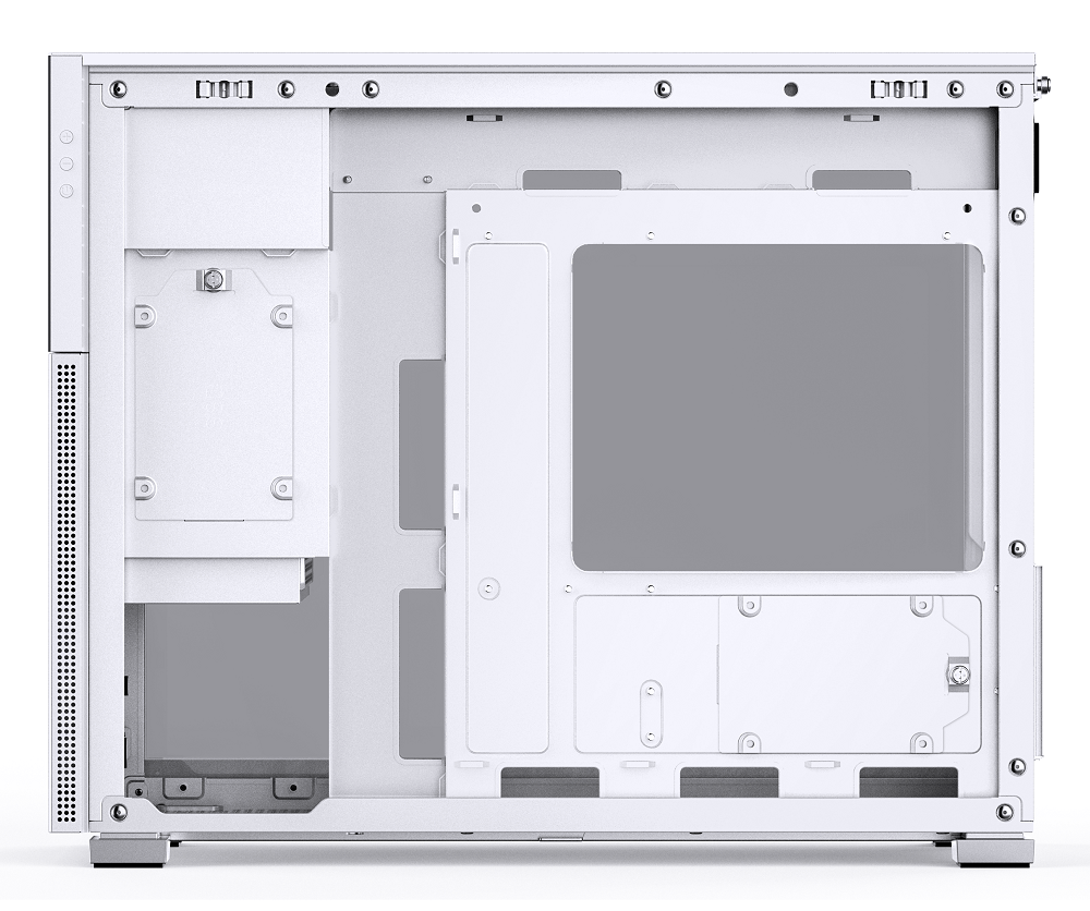 Jonsbo - Jonsbo D31 Standard Screen Micro-ATX PC Case – White, Tempered Glass