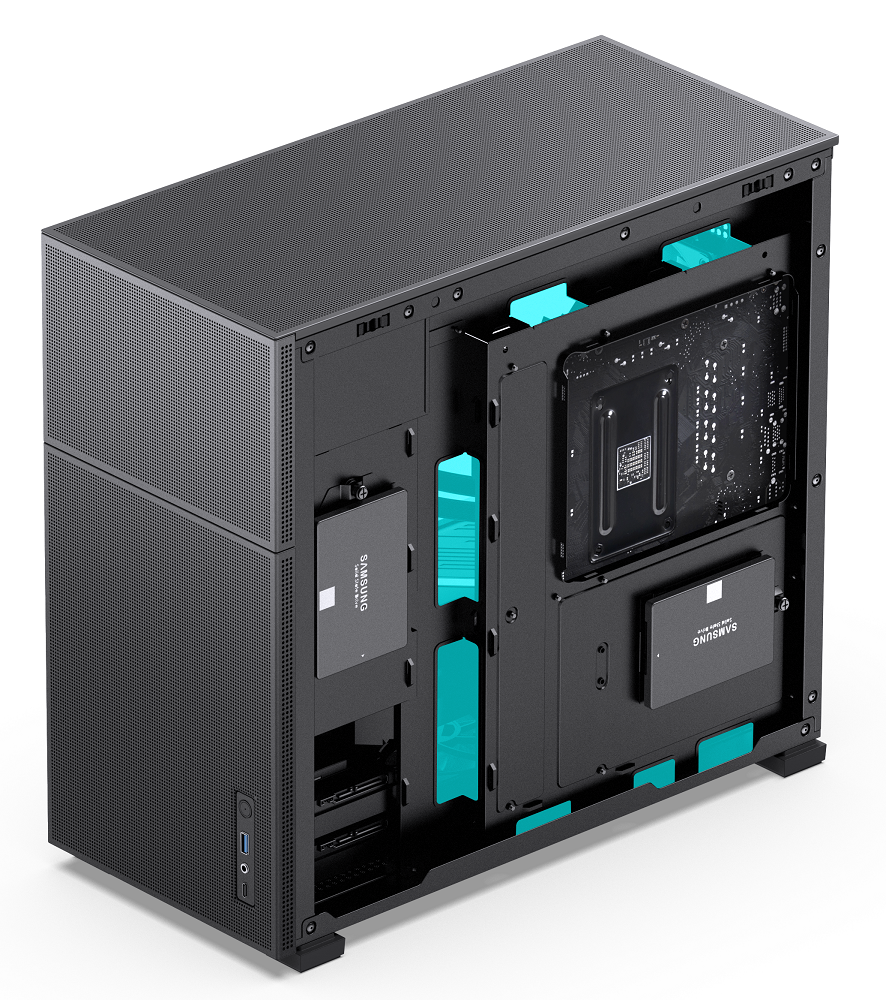 Jonsbo - Jonsbo D41 Mesh Standard ATX PC Case – Black, Tempered Glass