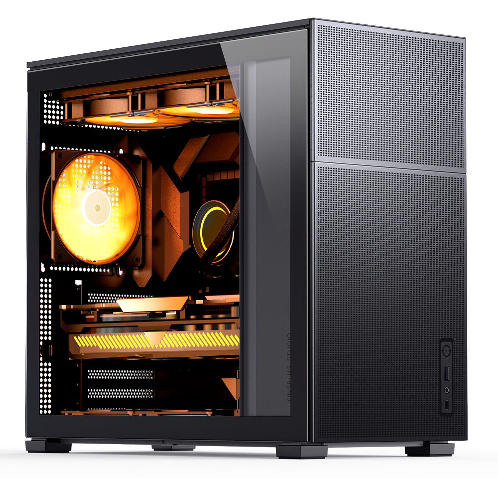 Jonsbo - Jonsbo D41 Mesh Standard ATX PC Case – Black, Tempered Glass