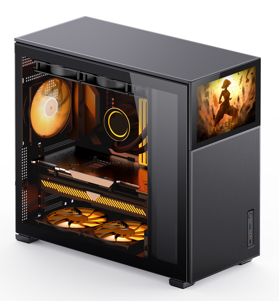 Jonsbo - Jonsbo D41 Mesh Screen ATX PC Case – Black, Tempered Glass