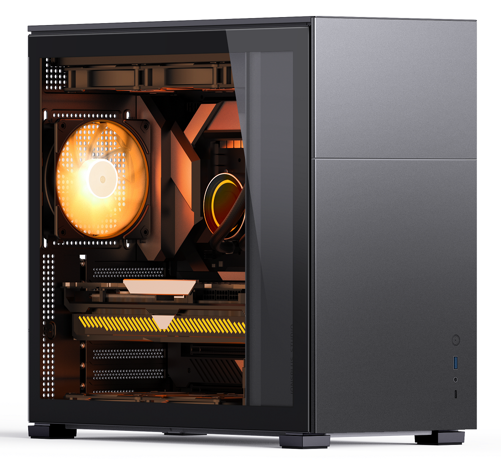 Jonsbo - Jonsbo D41 Standard ATX PC Case – Black, Tempered Glass