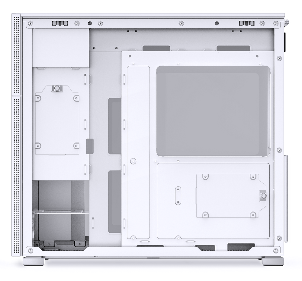 Jonsbo - Jonsbo D41 Standard ATX PC Case – White, Tempered Glass