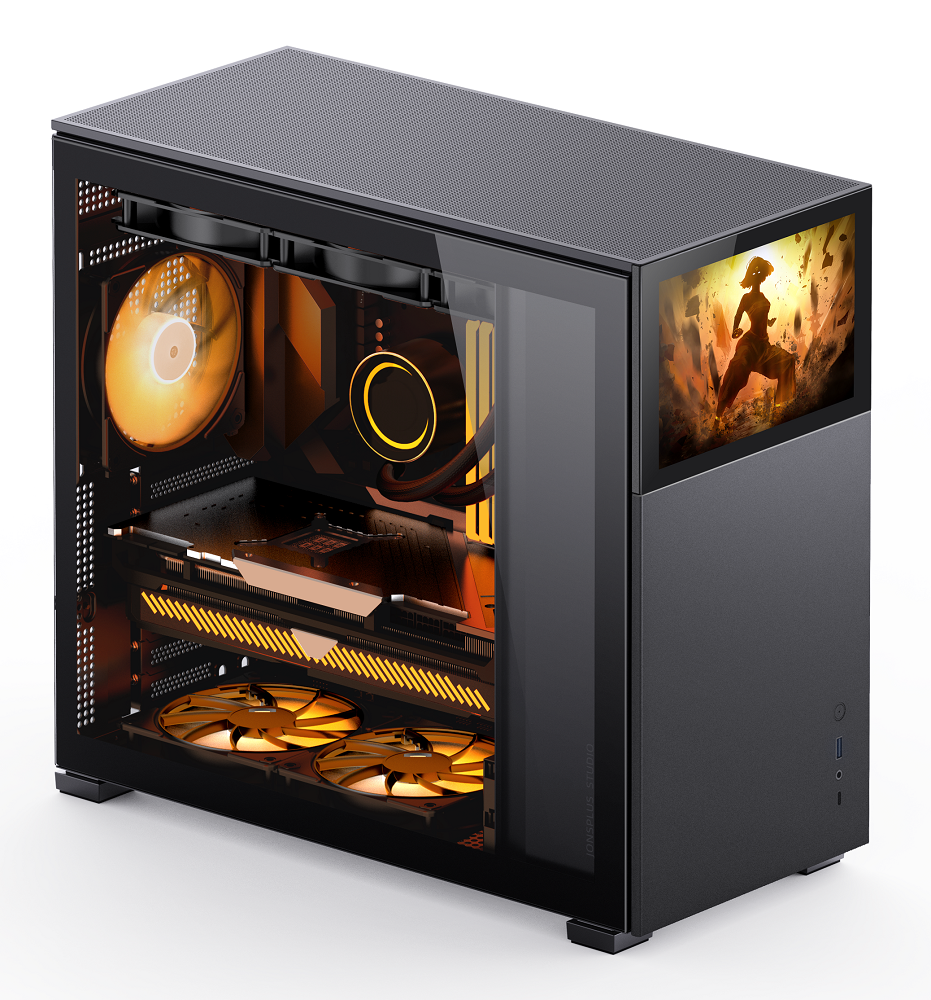 Jonsbo - Jonsbo D41 Standard Screen ATX PC Case – Black, Tempered Glass