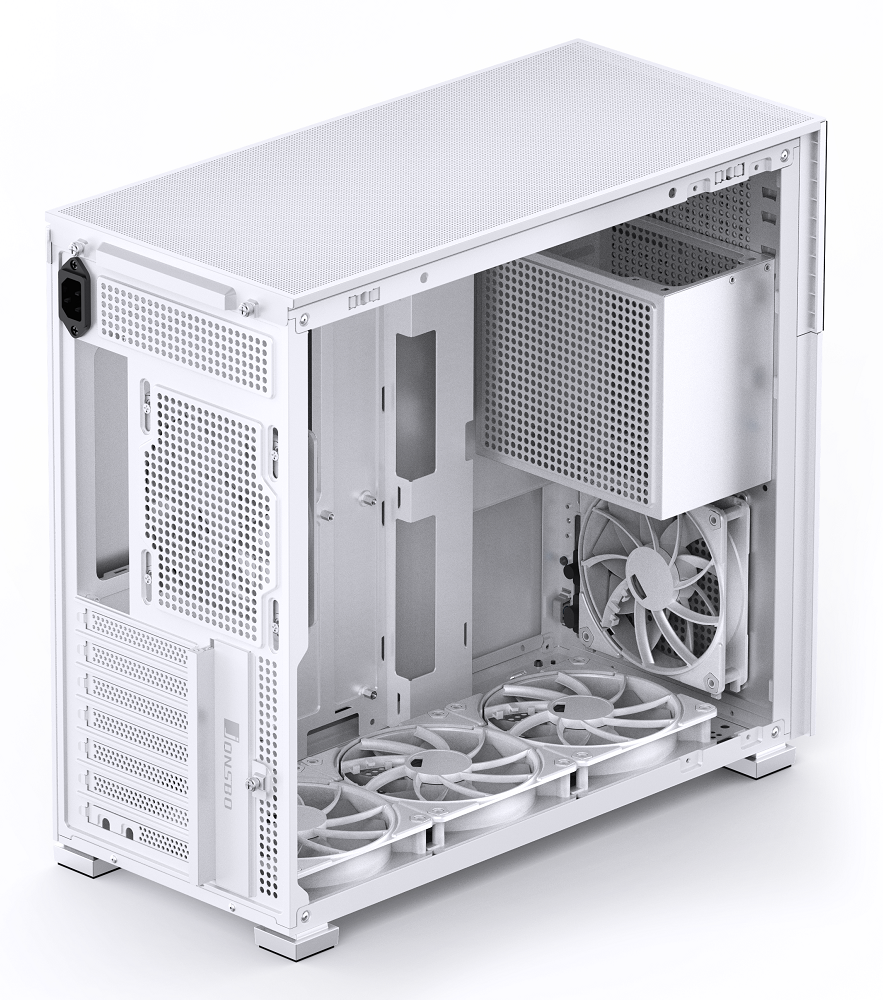 Jonsbo D41 Standard Screen ATX PC Case – White, Tempered Glass | OcUK