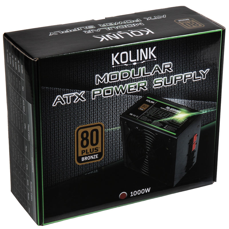Kolink - Kolink KL-1000M 1000W 80 Plus Bronze Modular Power Supply