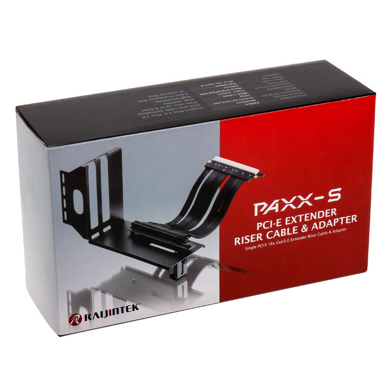 Raijintek - Raijintek PAXX PCIe 16x Riser Card Cable + PCI Slot Adapter