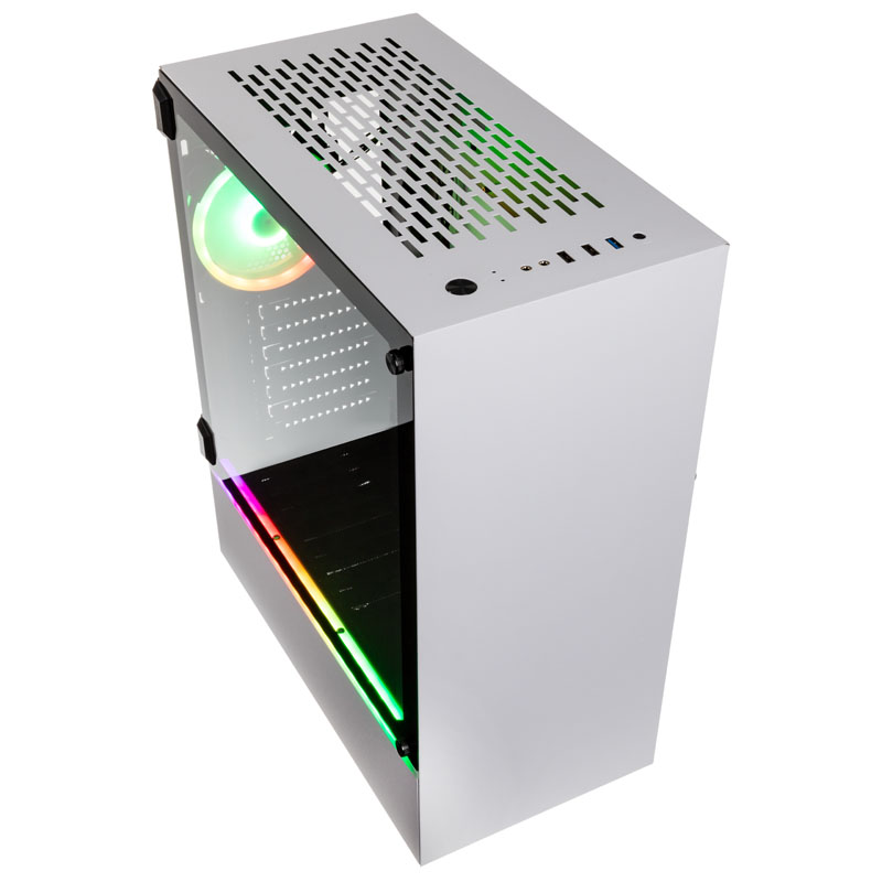 Kolink - Kolink Bastion RGB Midi Tower Gaming Case - White