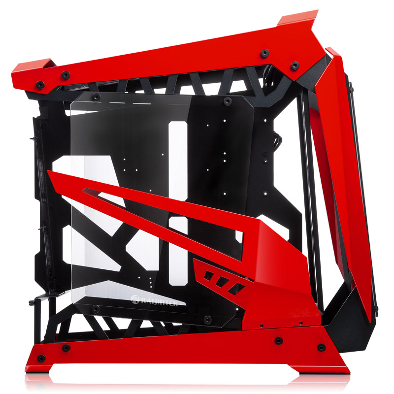 Raijintek - Raijintek NYX PRO Aluminium Full Tower Showcase - Red Tempered Glass