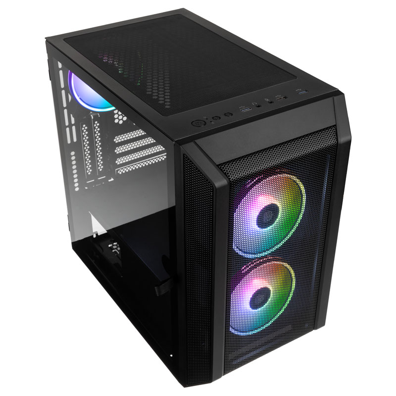 Kolink - Kolink Citadel Mesh RGB Micro-ATX Case - Black