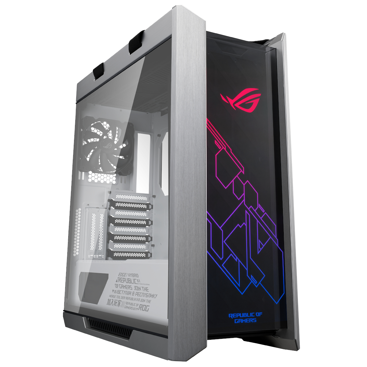 ASUS ROG Strix Helios "White Edition" Midi-Tower ARGB Gaming Case - White Tempered Glass