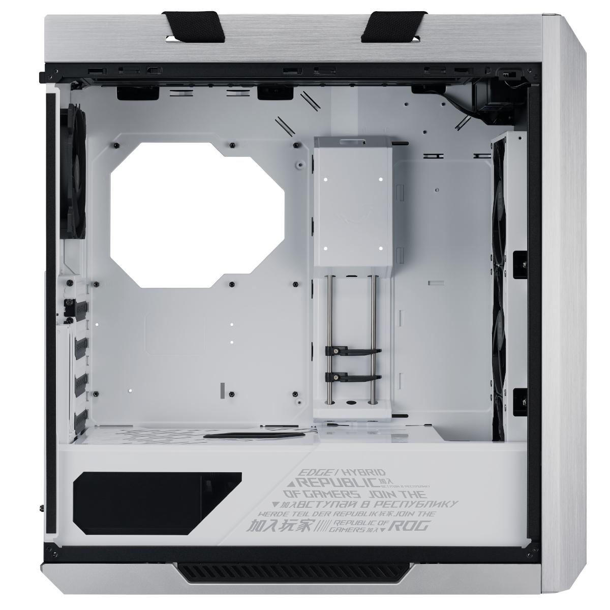 Asus - ASUS ROG Strix Helios "White Edition" Midi-Tower ARGB Gaming Case - White Tempered Glass