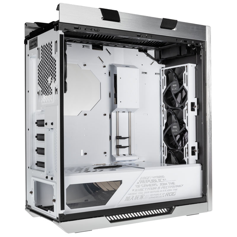 Asus - ASUS ROG Strix Helios "White Edition" Midi-Tower ARGB Gaming Case - White Tempered Glass