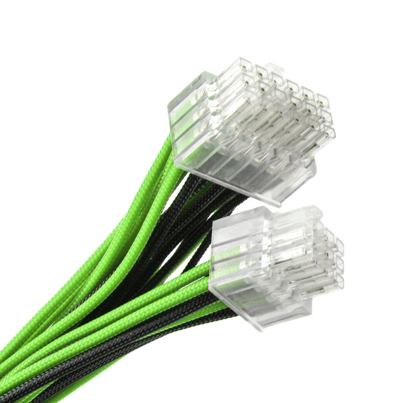 Super Flower - Super Flower Sleeve Cable Kit - Black/Green