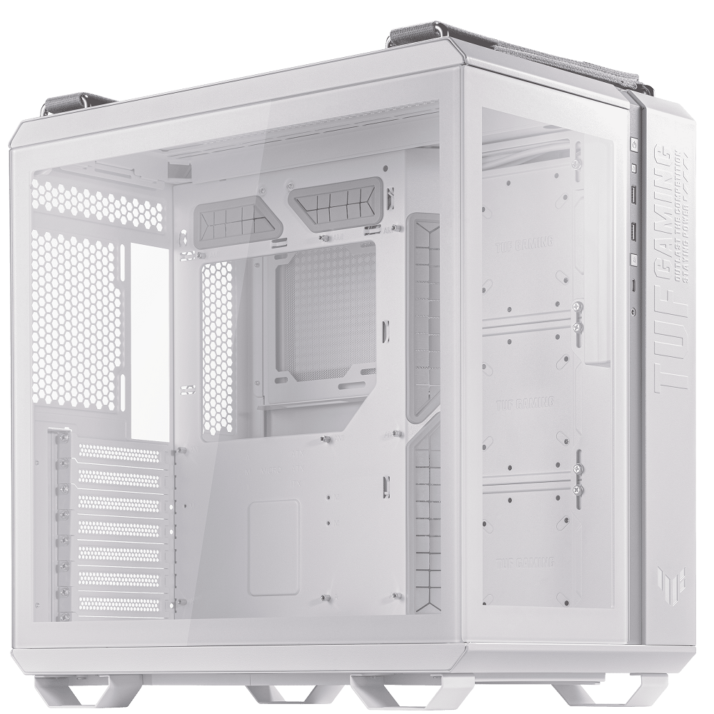 Asus - Asus TUF Gaming GT502 Mid-Tower Case - White
