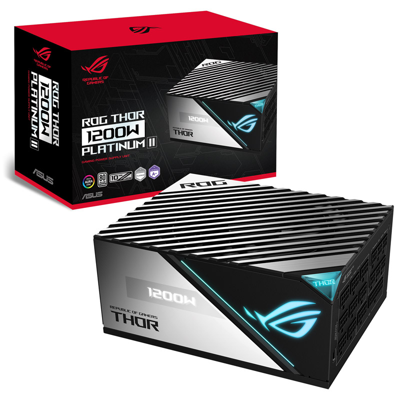 Asus - ASUS ROG THOR 1200W 80 Plus Platinum II Modular Power Supply