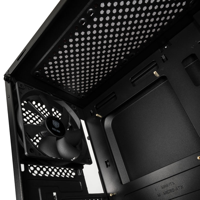 Kolink - Kolink Stronghold M Micro-ATX Case - Black Window