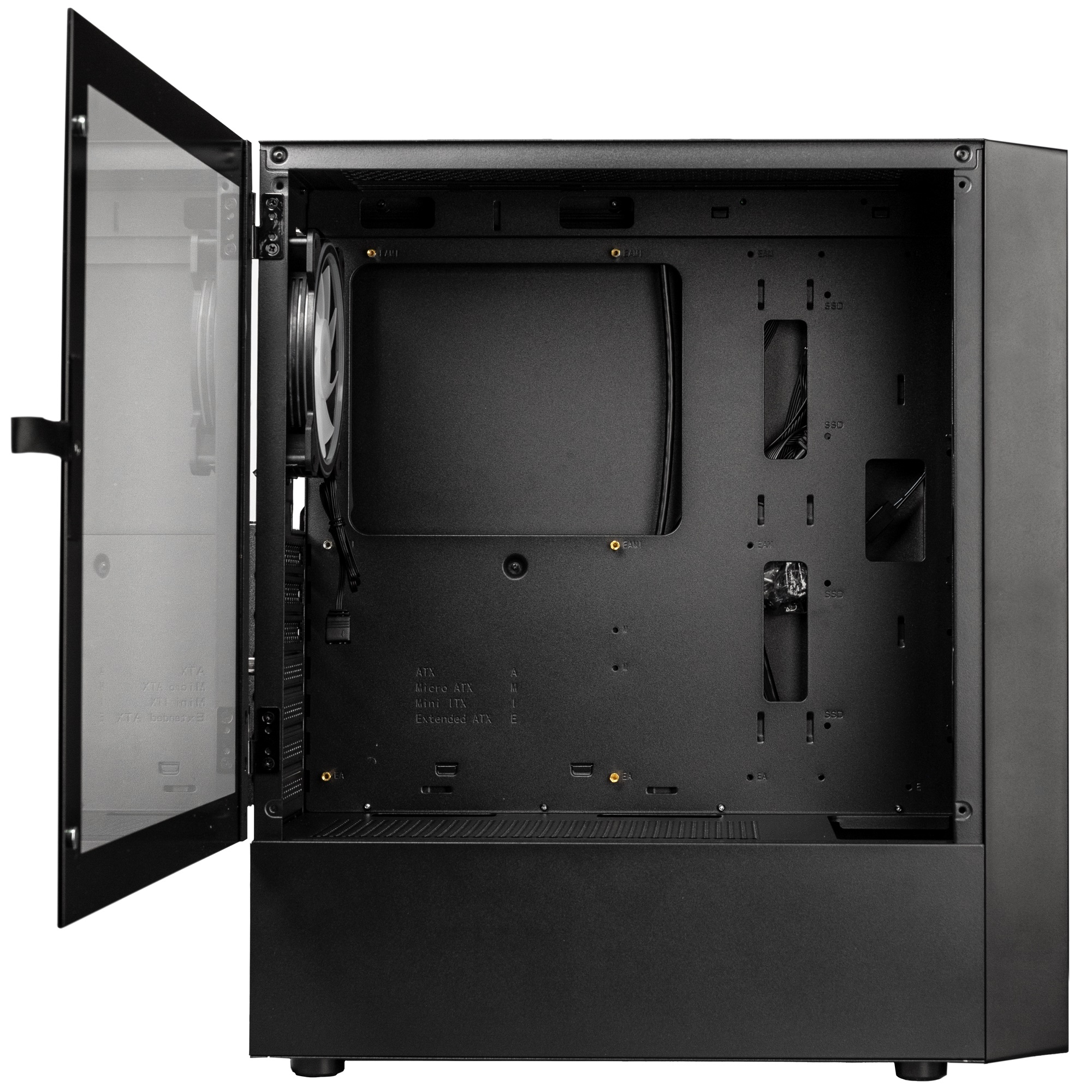 Kolink - Kolink Inspire Series K12 Midi Tower ARGB Gaming Case - Black Window