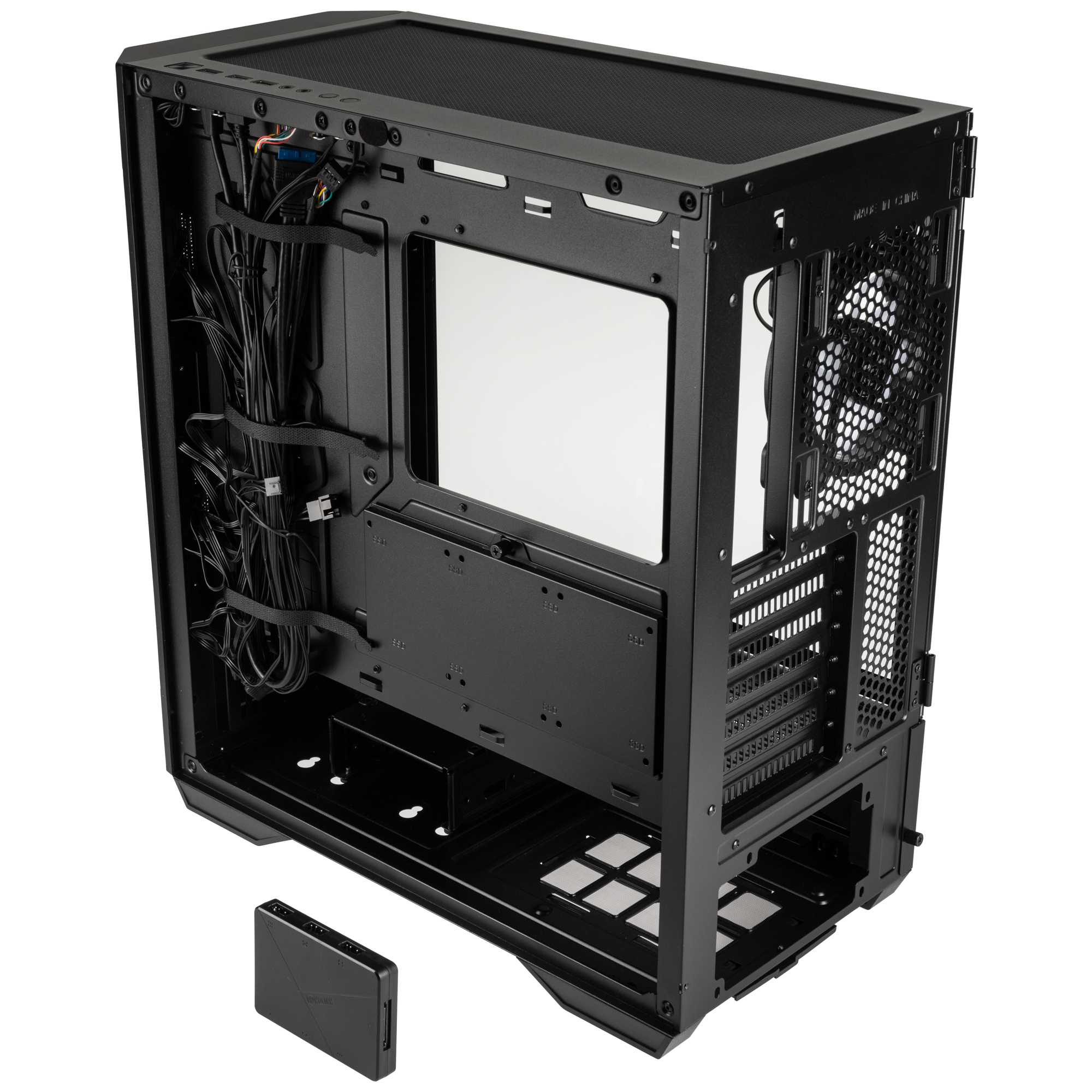 Kolink Observatory Y Mesh ARGB Midi Tower Gaming Case - Black Window