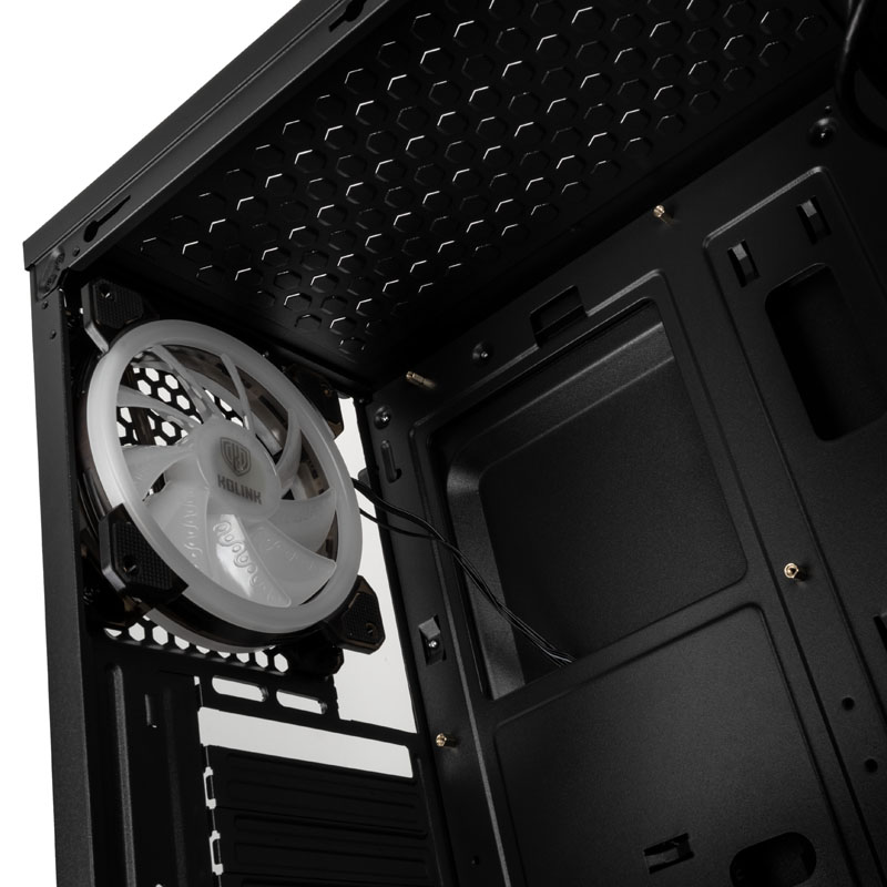 Kolink - Kolink Inspire Series K5 ARGB Midi Tower Gaming Case - Black Window