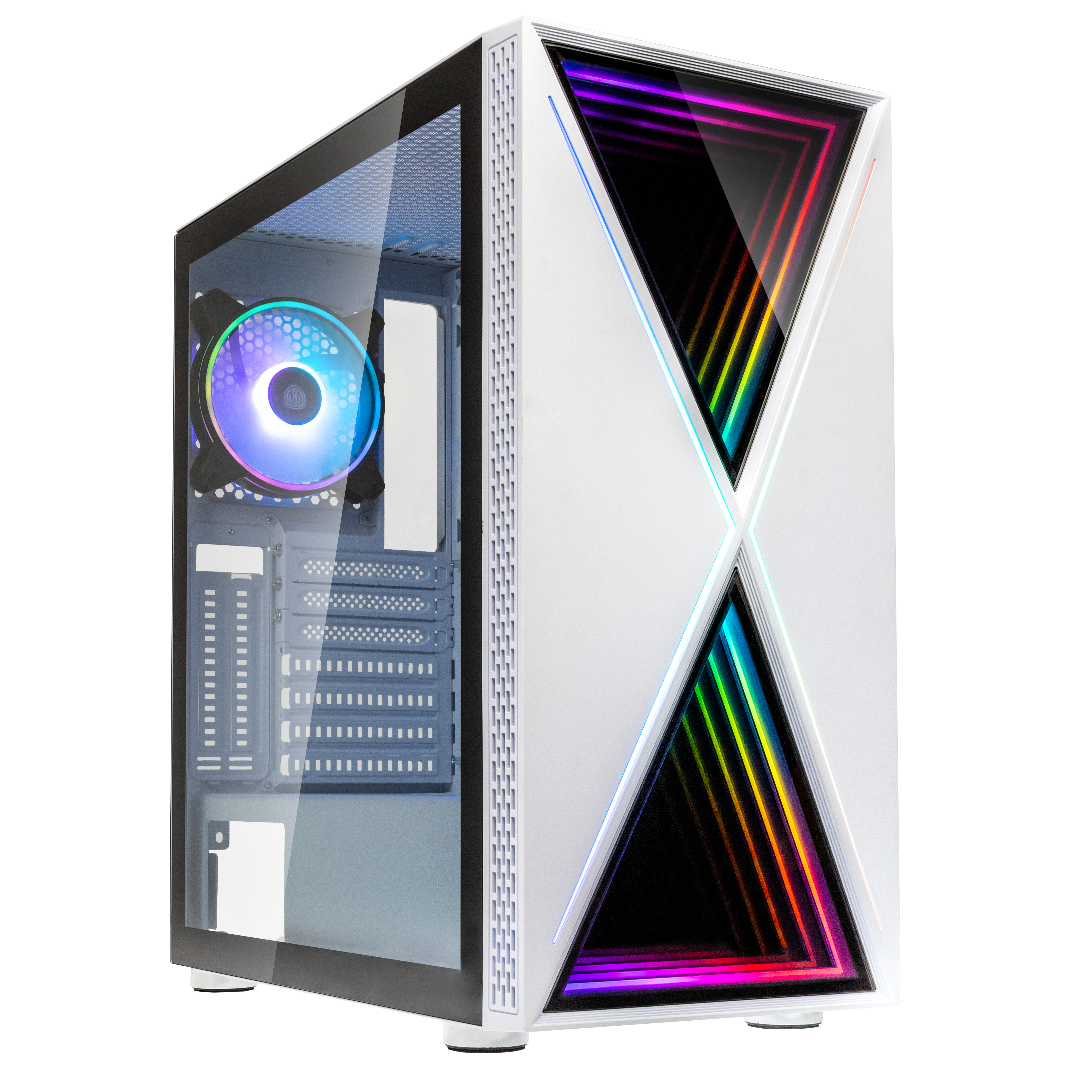 Kolink Void X ARGB Midi Tower Case - White Window