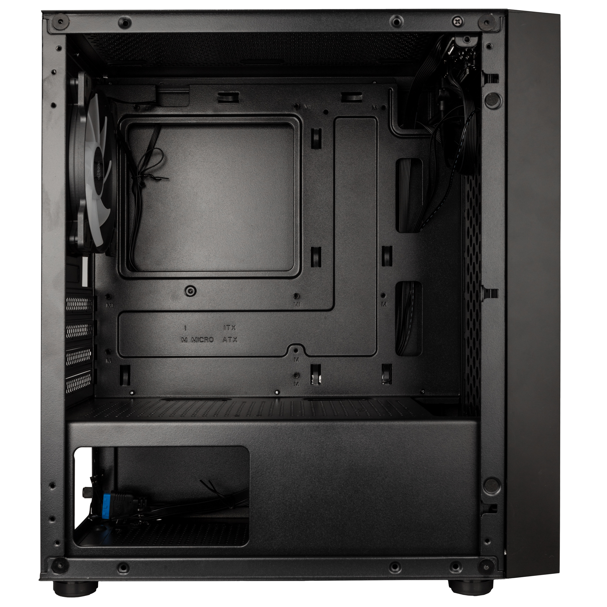 Kolink - Kolink Inspire Series K2 Plus ARGB Micro-ATX Case - Black Window