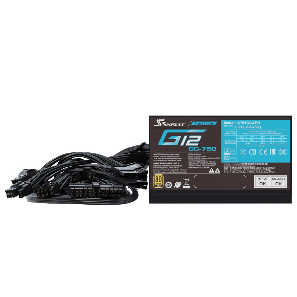 Seasonic - Seasonic G12-GC-750 750W 80+ Gold Power supply