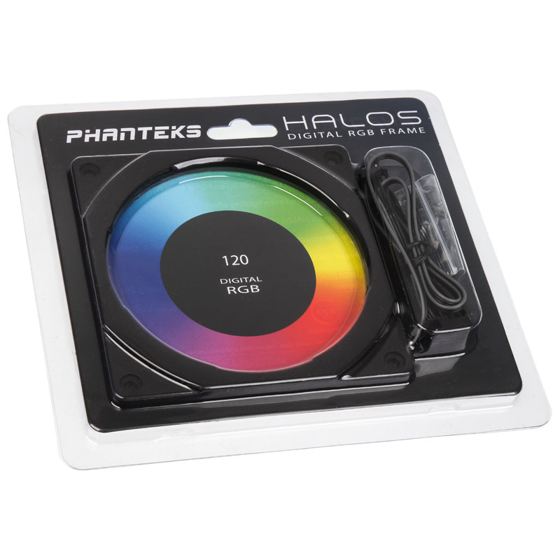 Phanteks - Phanteks Halos 120mm Digital RGB LED Fan Frame - Black