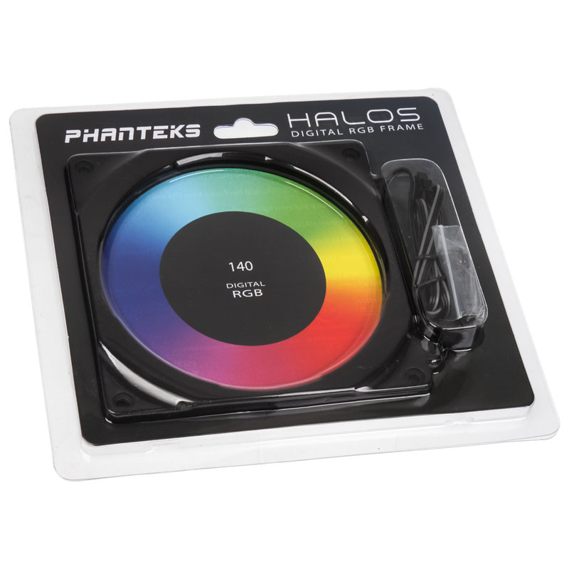 Phanteks - Phanteks Halos 140mm Digital RGB LED Fan Frame - Black