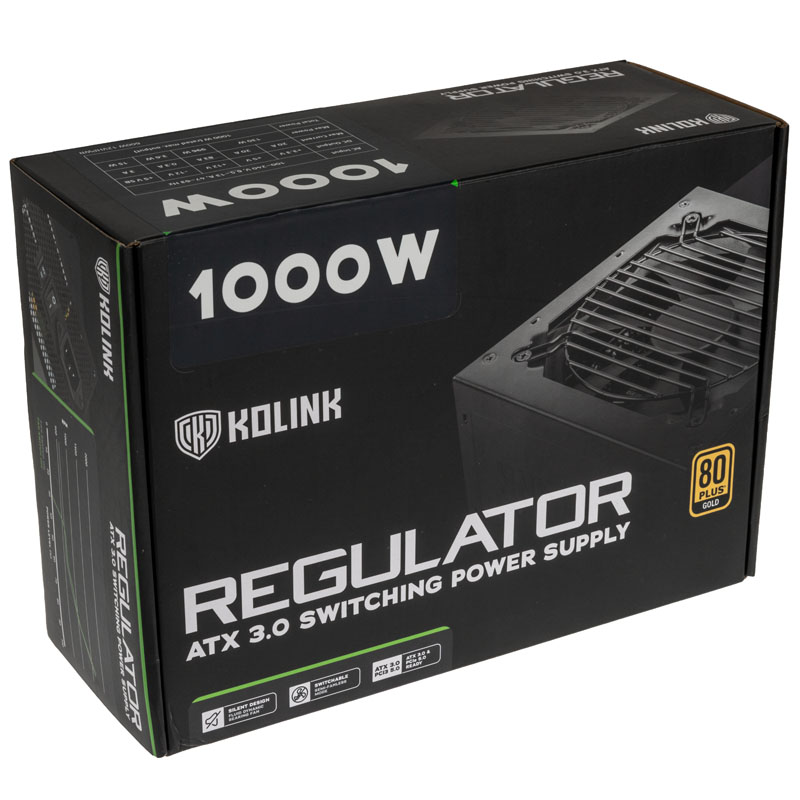 Kolink - Kolink Regulator 1000W 80 Plus Gold Gen5 Modular Power Supply