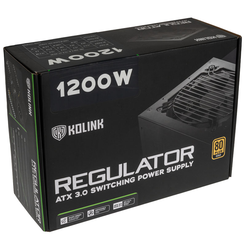 Kolink - Kolink Regulator 1200W 80 Plus Gold Gen5 Modular Power Supply