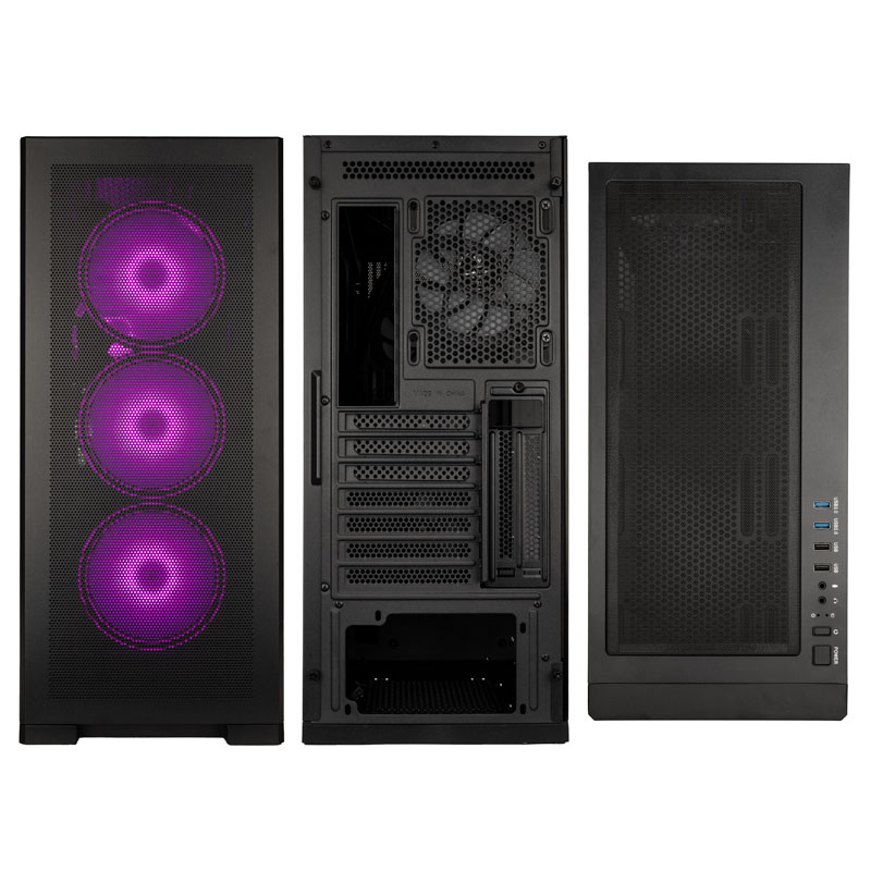 Kolink - Kolink Unity Meshbay ARGB Midi Tower Case - Black Window