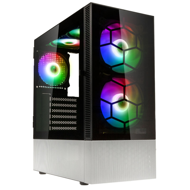 Kolink Observatory MX Glass ARGB Midi Tower Case - Black/White