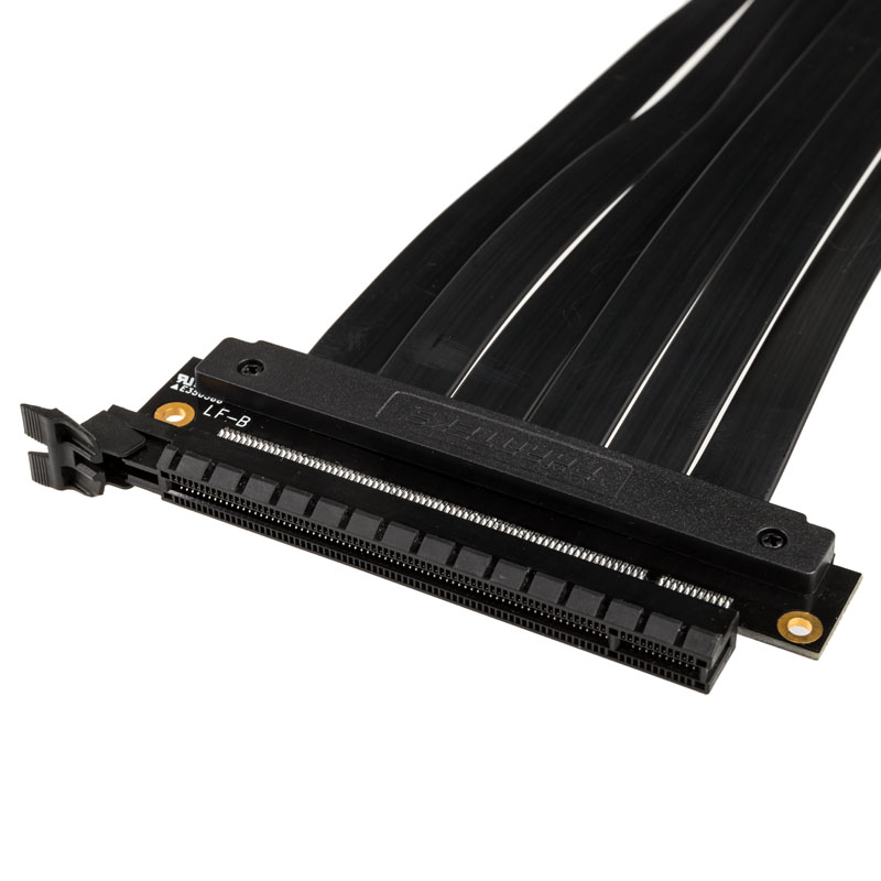 Phanteks - Phanteks 300mm Flatline PCI-E x16 Riser Cable 180 Degree Adapter