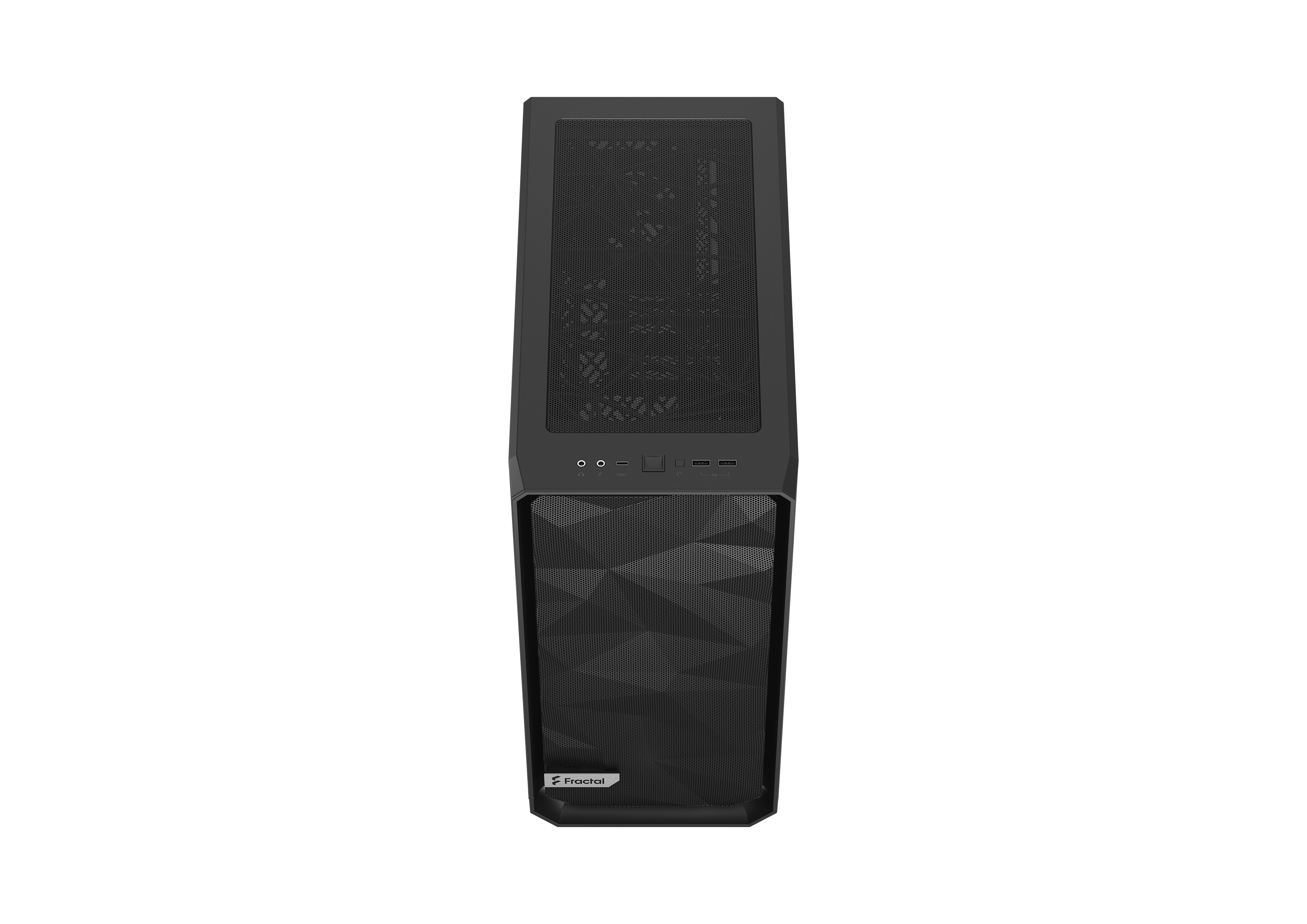 Fractal Design - Fractal Design Meshify 2 Compact Black Solid ATX Mid Tower Computer Case - Black