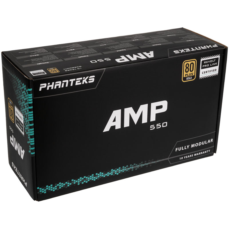 Phanteks - Phanteks AMP 550W 80 Plus Gold Modular Power Supply