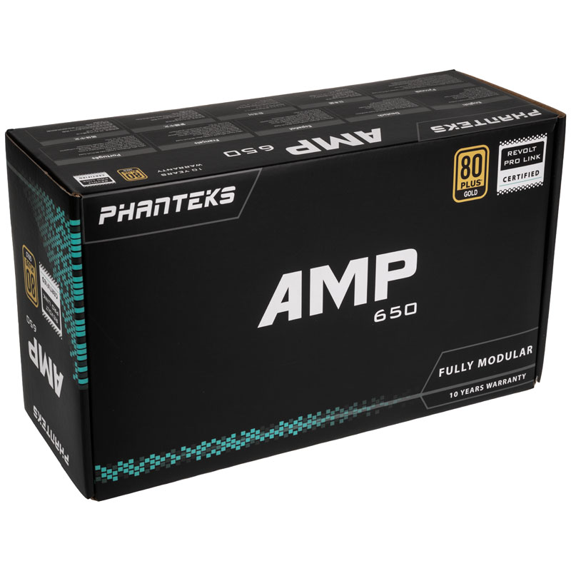 Phanteks - Phanteks AMP 650W 80 Plus Gold Modular Power Supply