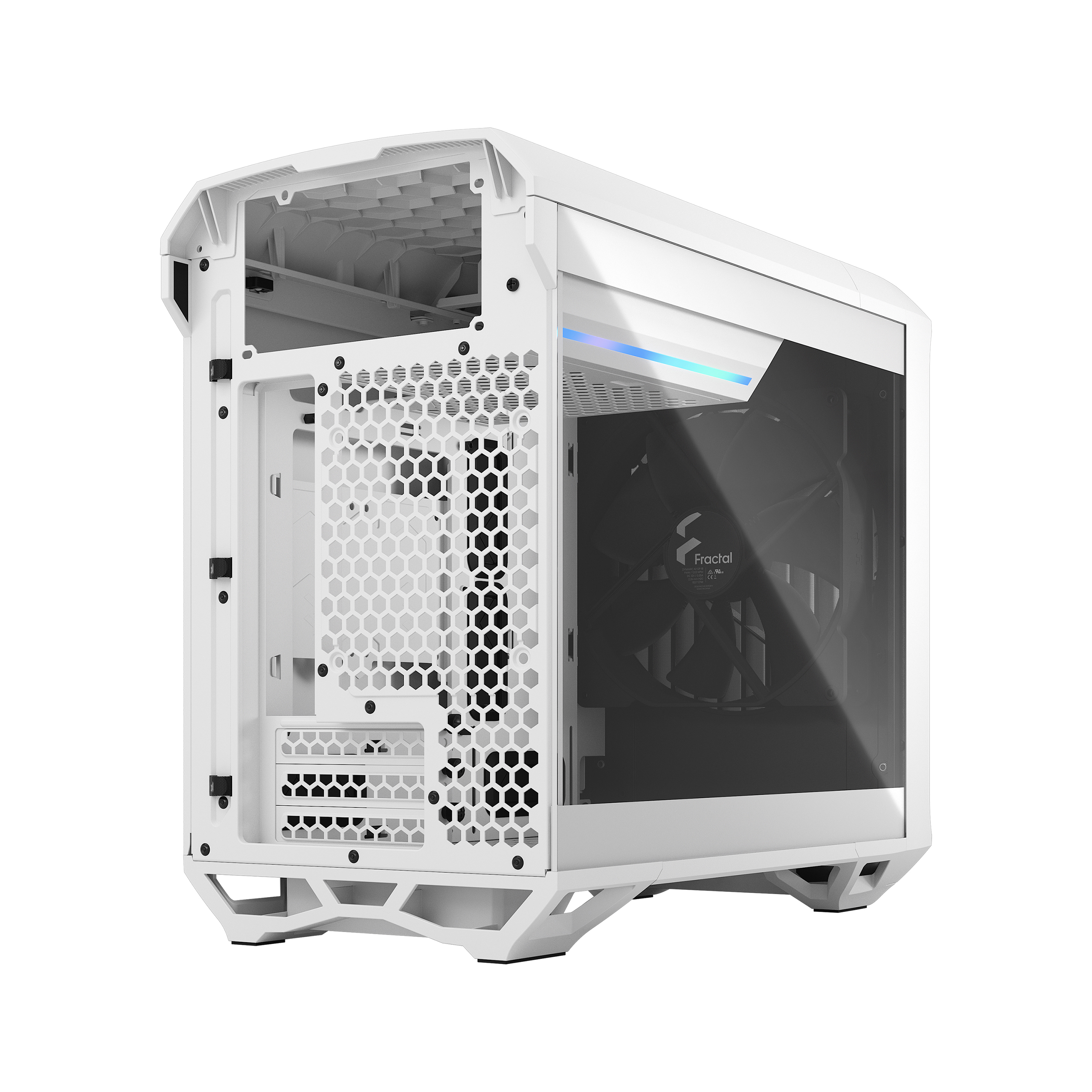 Fractal Design - Fractal Design Torrent Nano White TG Clear Tint M-ITX Case