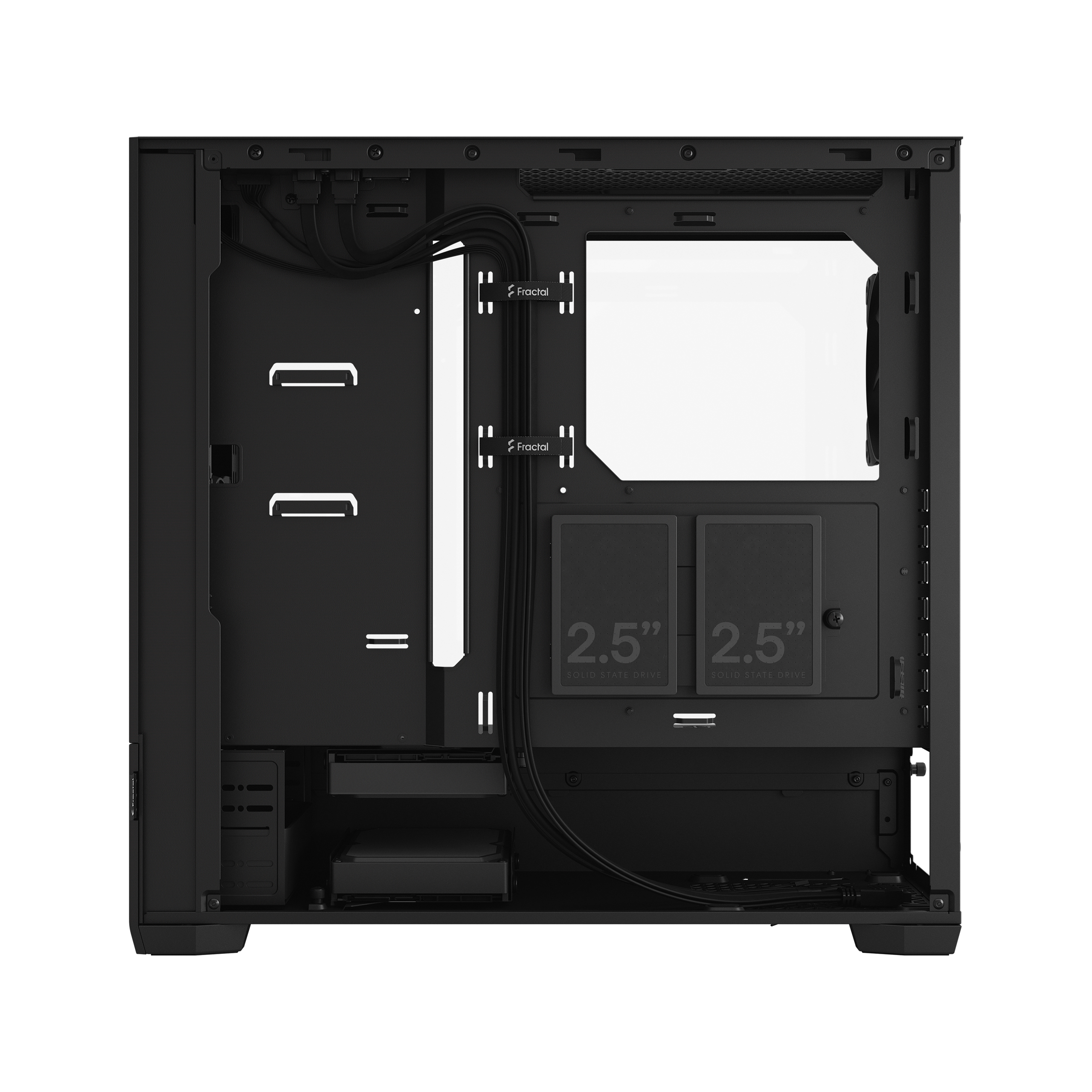 Fractal Design - Fractal Design Pop Air Clear Tempered Glass Mid Tower Case - Black