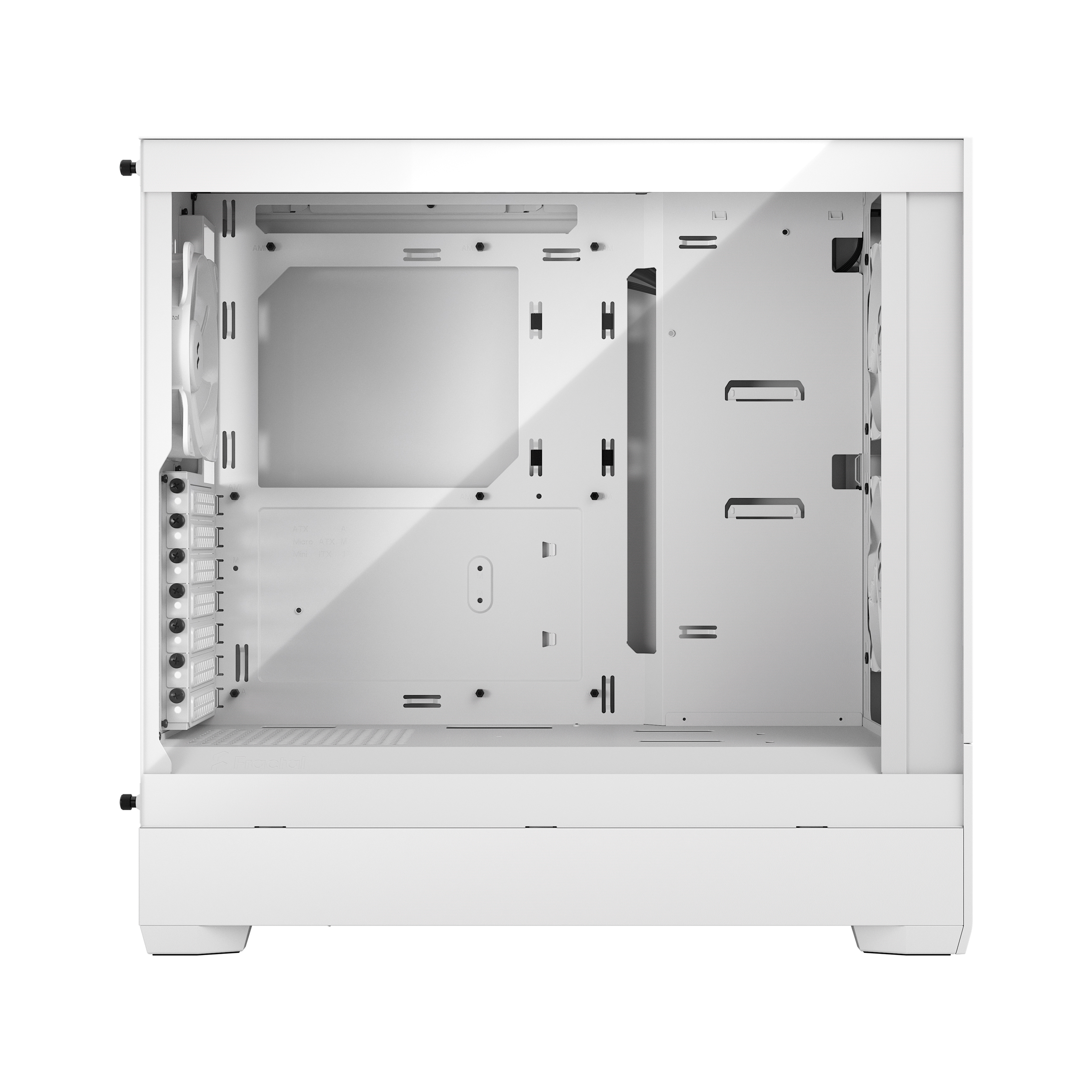 Fractal Design - Fractal Design Pop Air Clear Tempered Glass Mid Tower Case - White