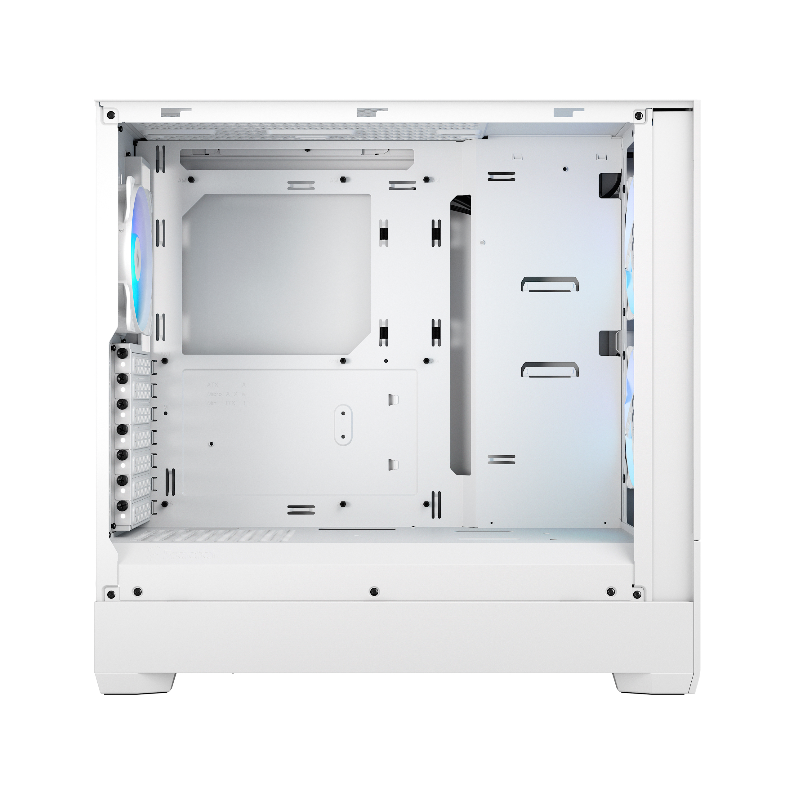 Fractal Design - Fractal Design Pop Air RGB Tempered Glass Mid Tower Case - White