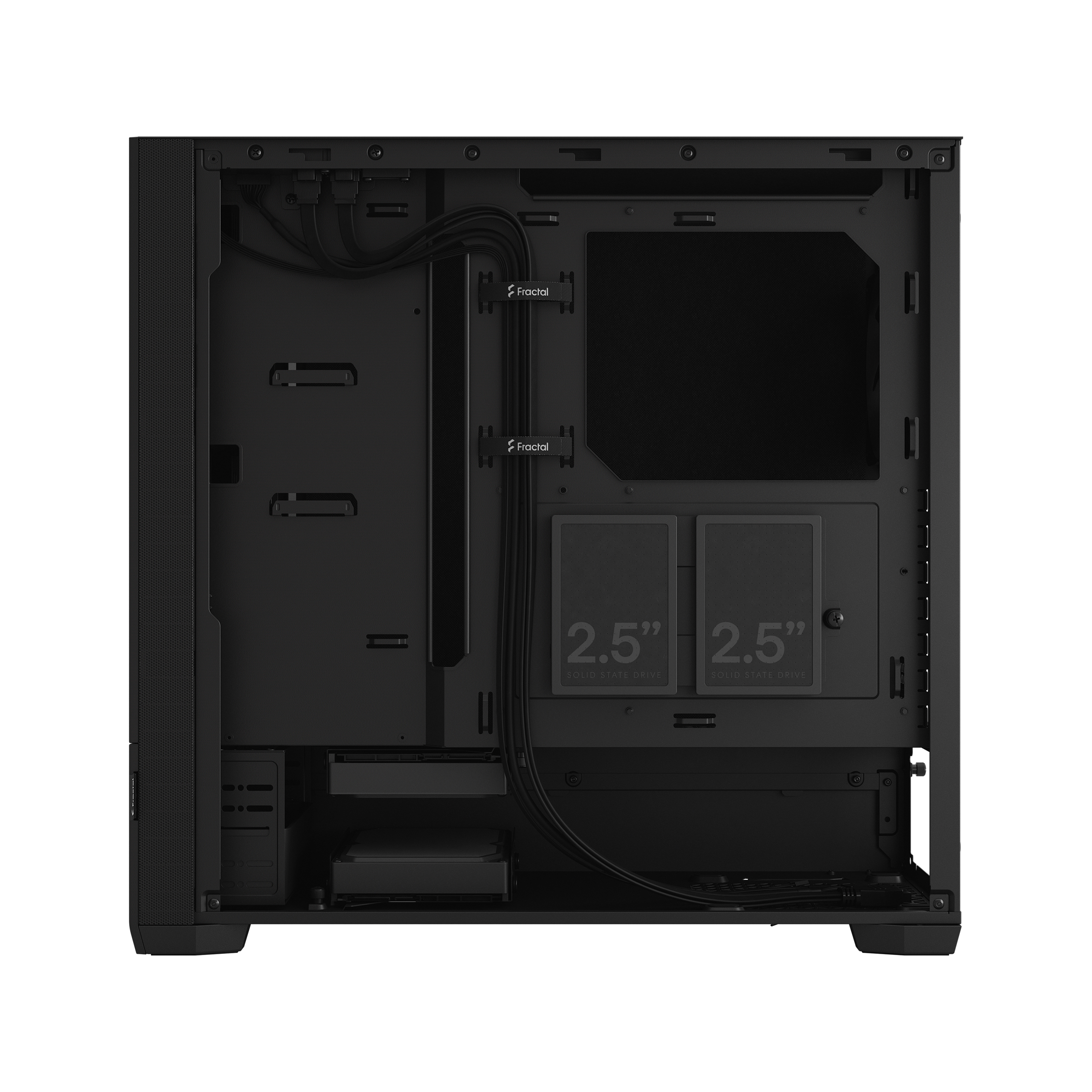 Fractal Design - Fractal Design Pop Silent Black Solid Mid Tower Case - Black