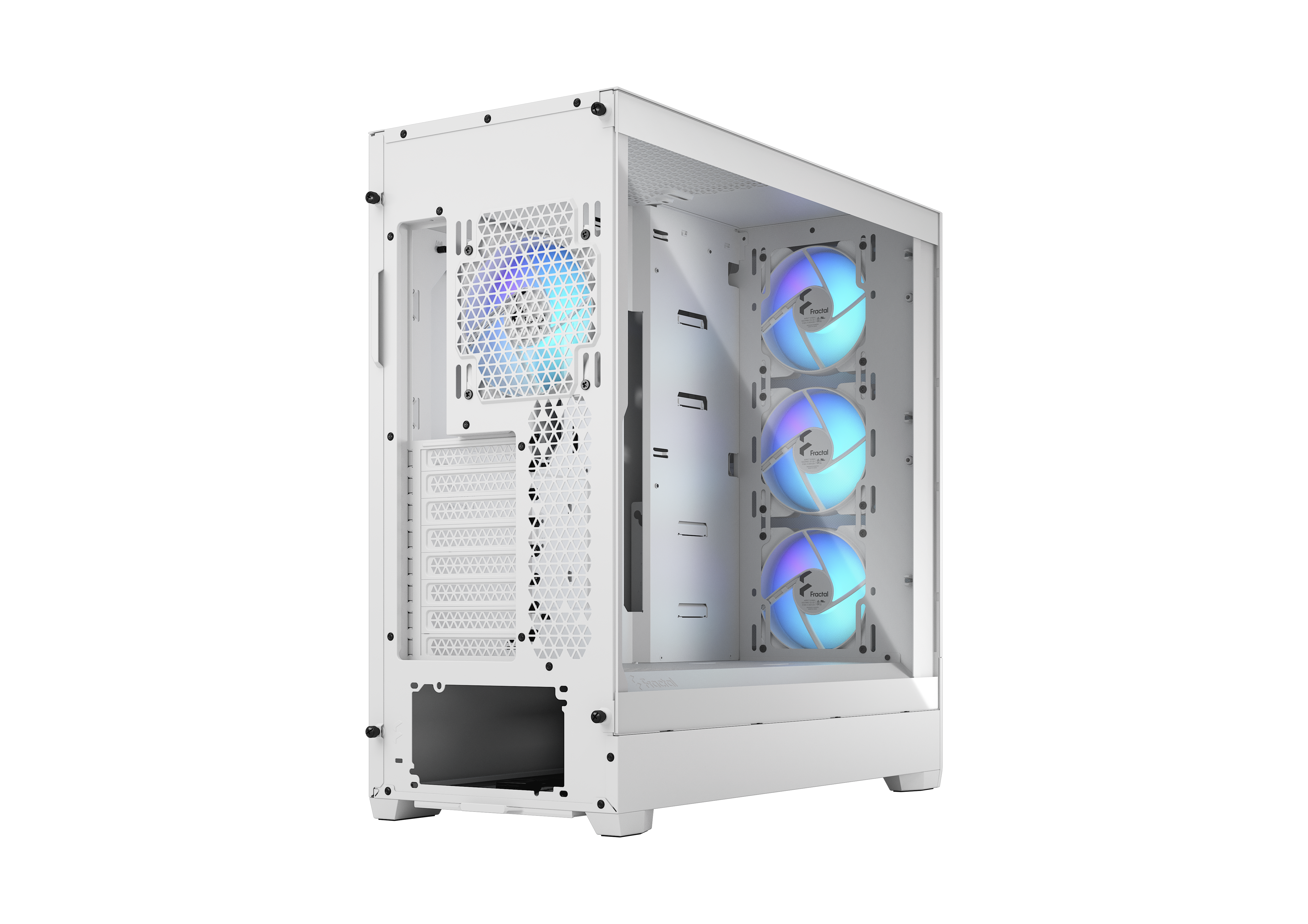 Fractal Design - Fractal Design Pop XL Air RGB Clear Tempered Glass Full Tower Case - White