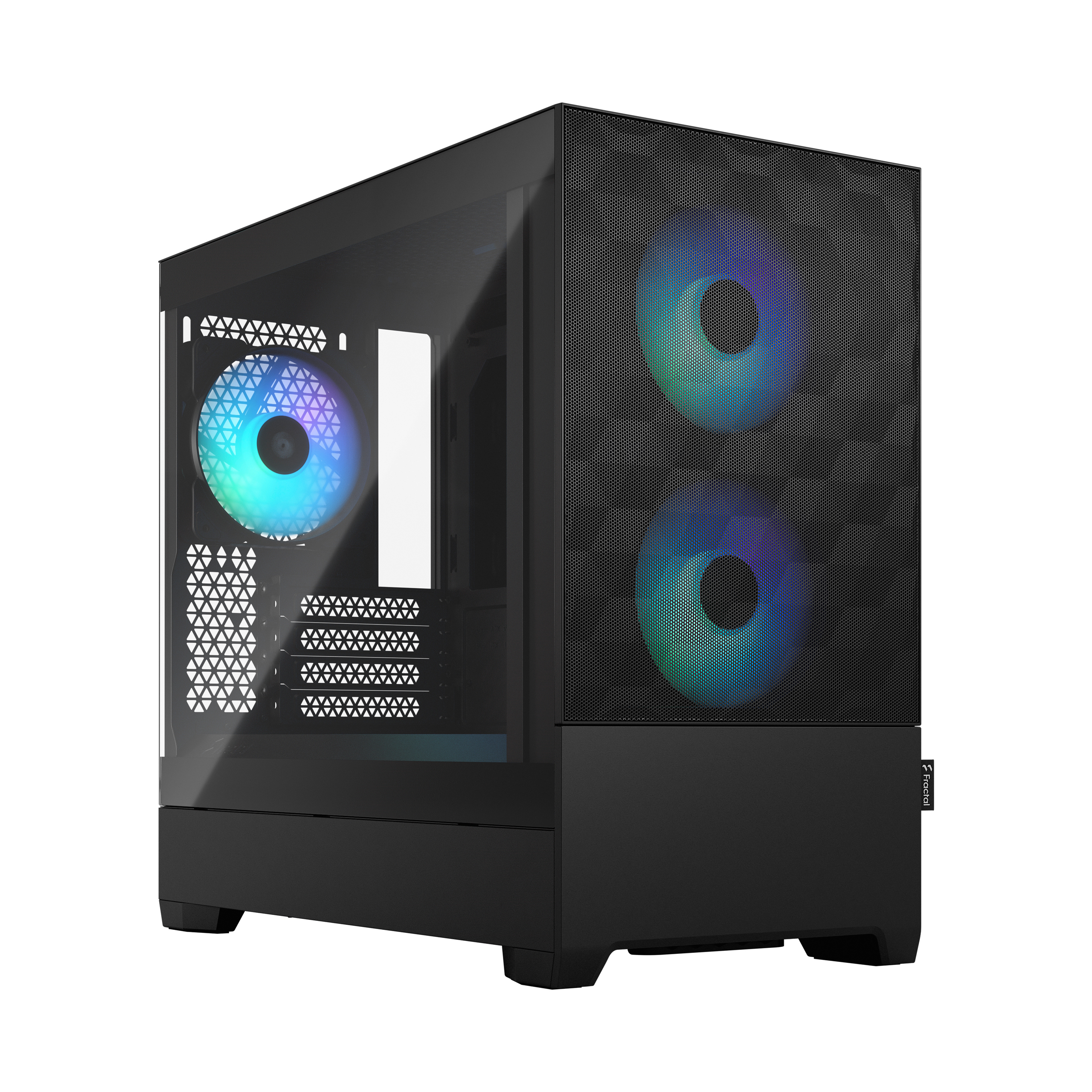 Fractal Design Pop Mini Air RGB Clear Tempered Glass Mini Tower Case - Black