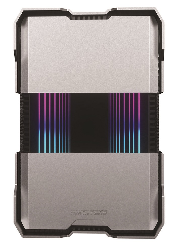 Phanteks - Phanteks Evolv Shift XT Expandable iTX Case PCI-E 4.0x16 DRGB Galaxy Silver