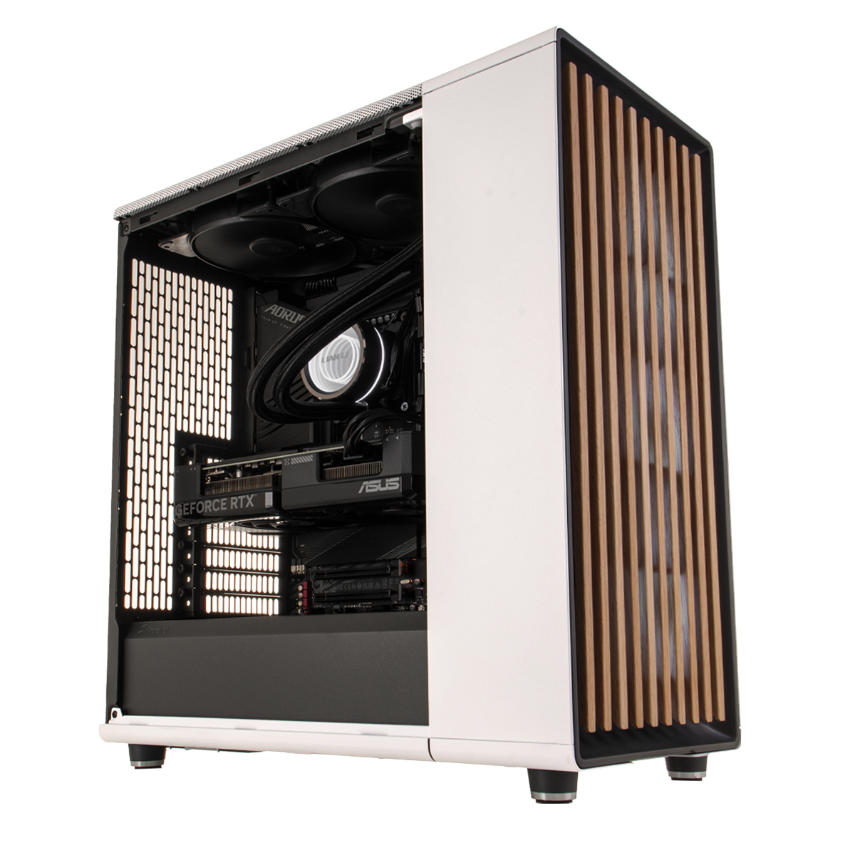 Fractal Design North Chalk White TG Clear Windowed Mid Tower