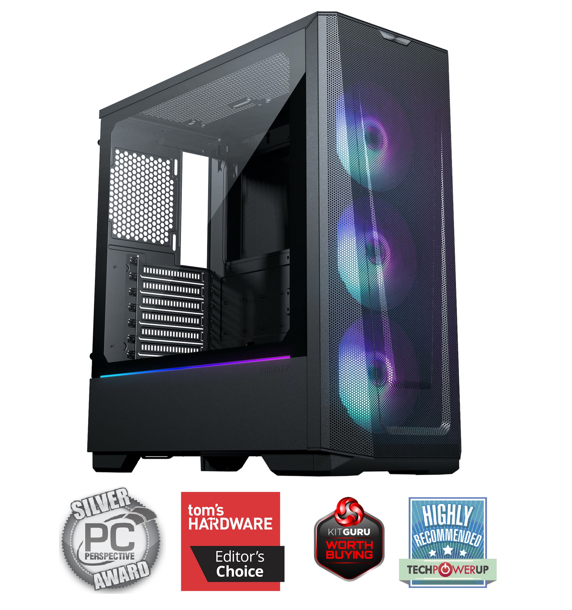 Phanteks - Phanteks Eclipse G360A Mid Tower Airflow PC case - Satin Black