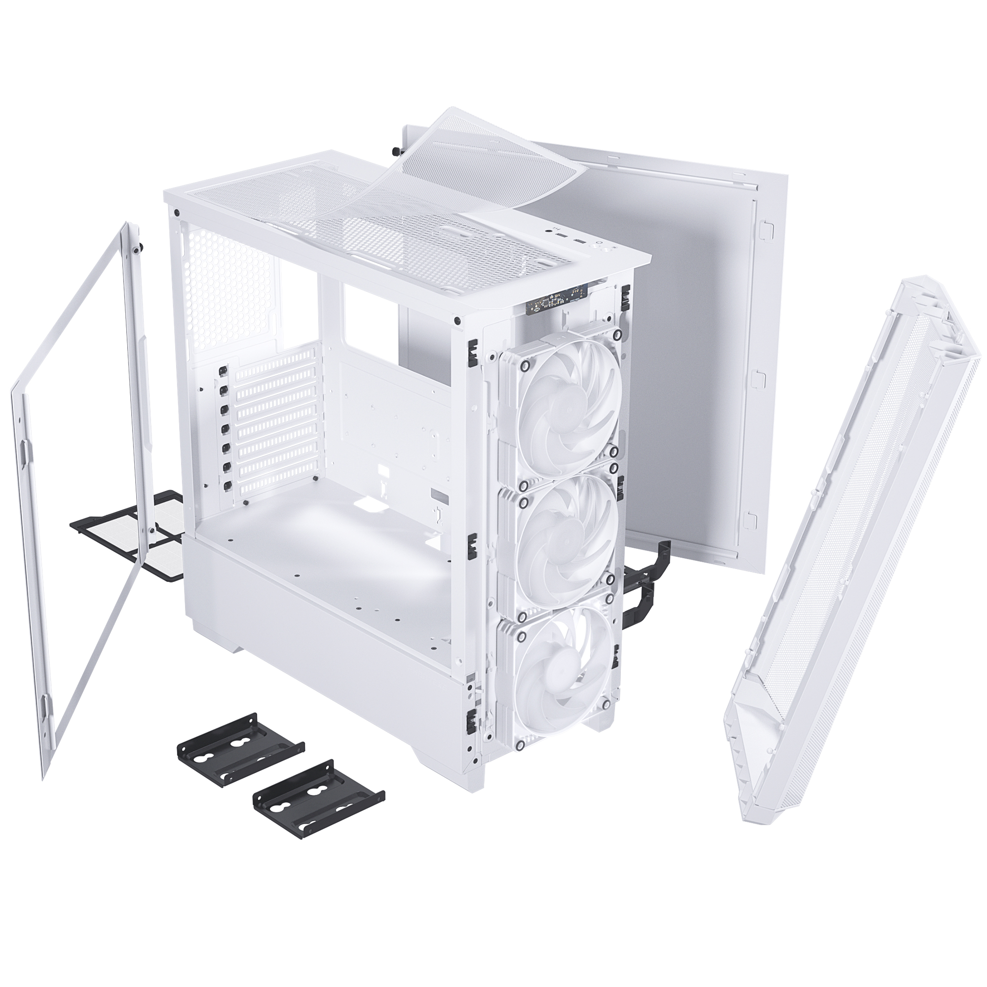 Phanteks - Phanteks Eclipse G360A Mid Tower Airflow PC case - Matte White