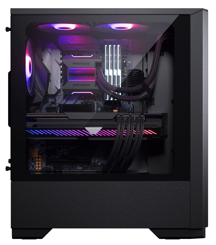 Phanteks - Phanteks Eclipse G300A Single Fan Mid-Tower High Airflow PC Case - Black