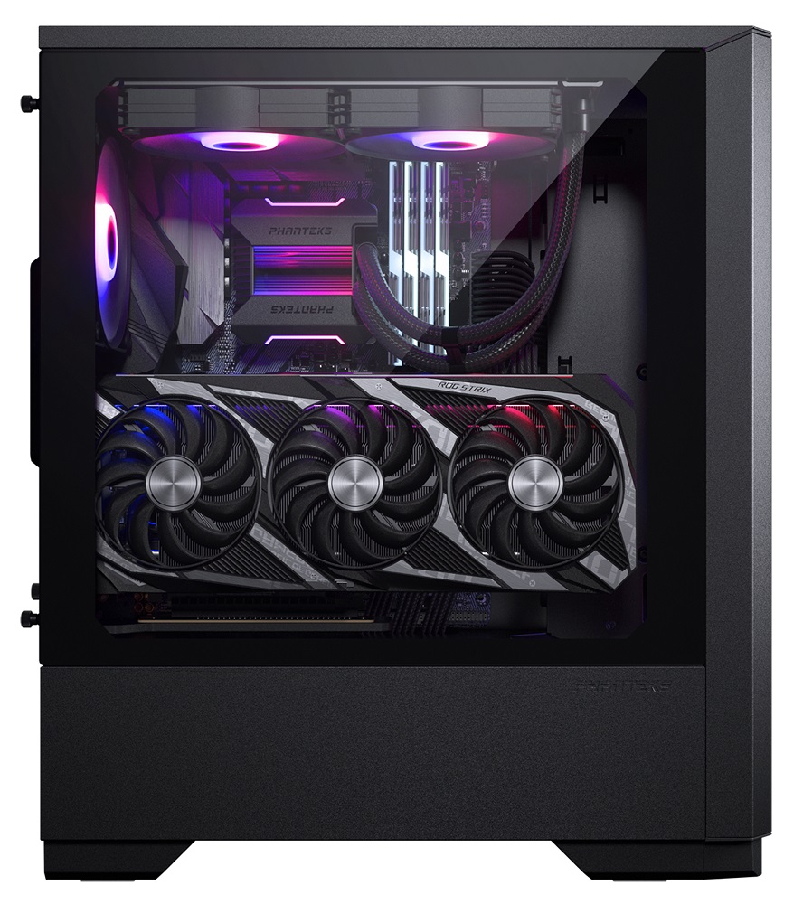 Phanteks - Phanteks Eclipse G300A Single Fan Mid-Tower High Airflow PC Case - Black